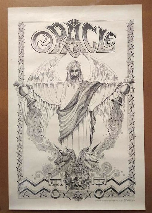 1967 THE ORACLE VINTAGE POSTER Rick Griffin Original Berkeley Bonaparte NICE 1967 THE ORACLE VINTAGE POSTER Rick Griffin Original Berkeley Bonaparte NICE