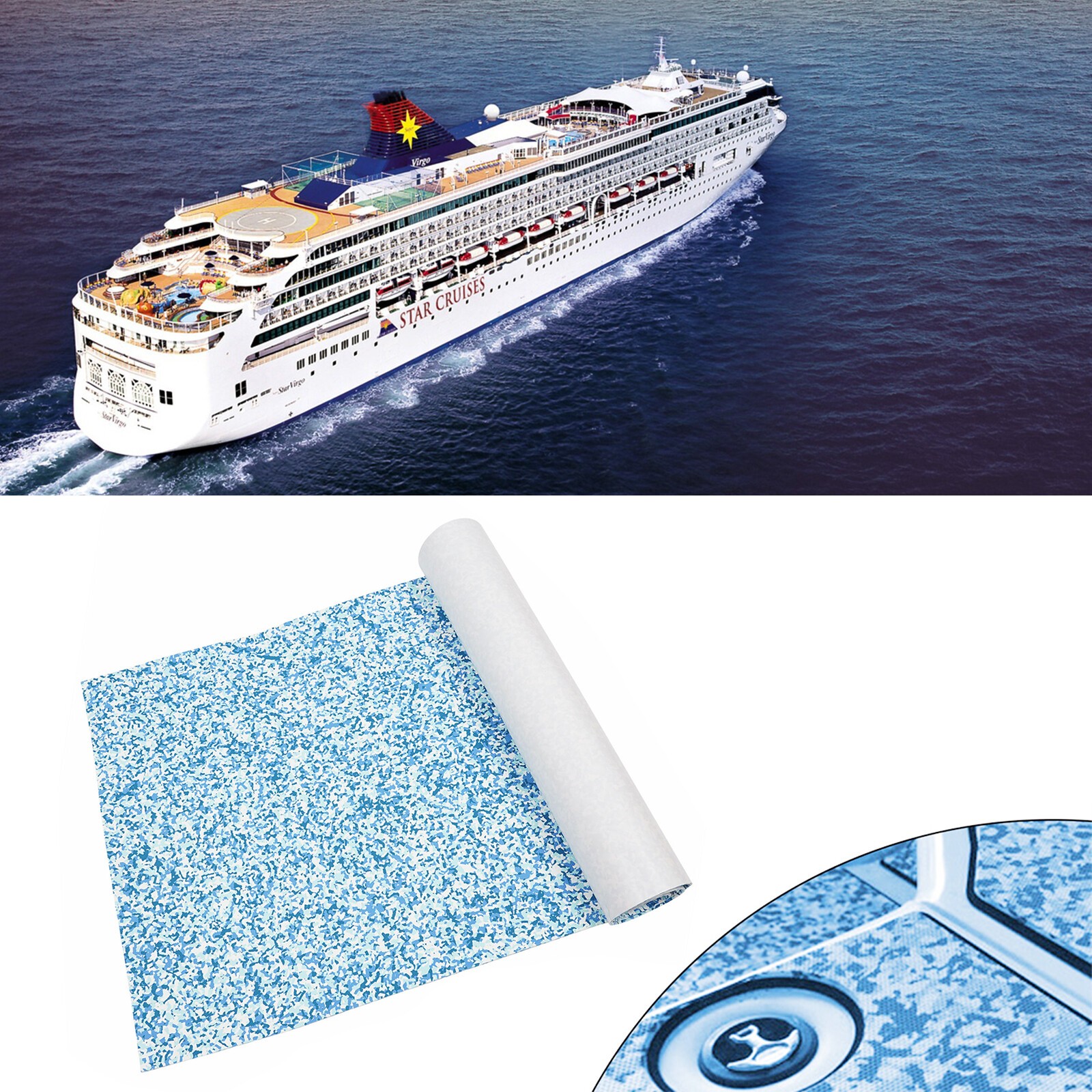 94.5\'\' EVA Foam Teak Boat Decking Sheet Deck Marine Yacht Boat Flooring Mat NEW