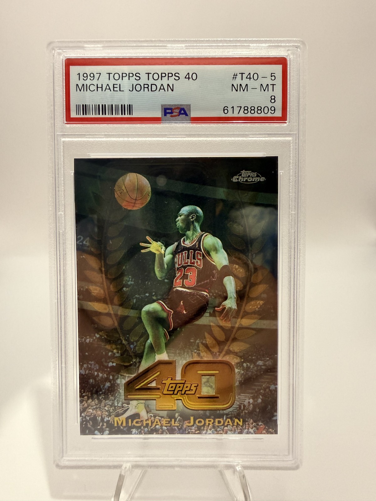 1997-98 Topps - Topps 40 Michael Jordan #T40-5 PSA 8