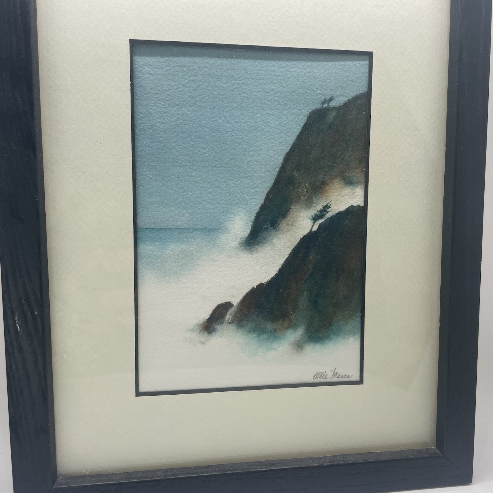 Bay Area Coastal Watercolor Painting California Coast Landscape By Ellie Masar Bay Area Coastal Watercolor Painting California Coast Landscape By Ellie Masar
