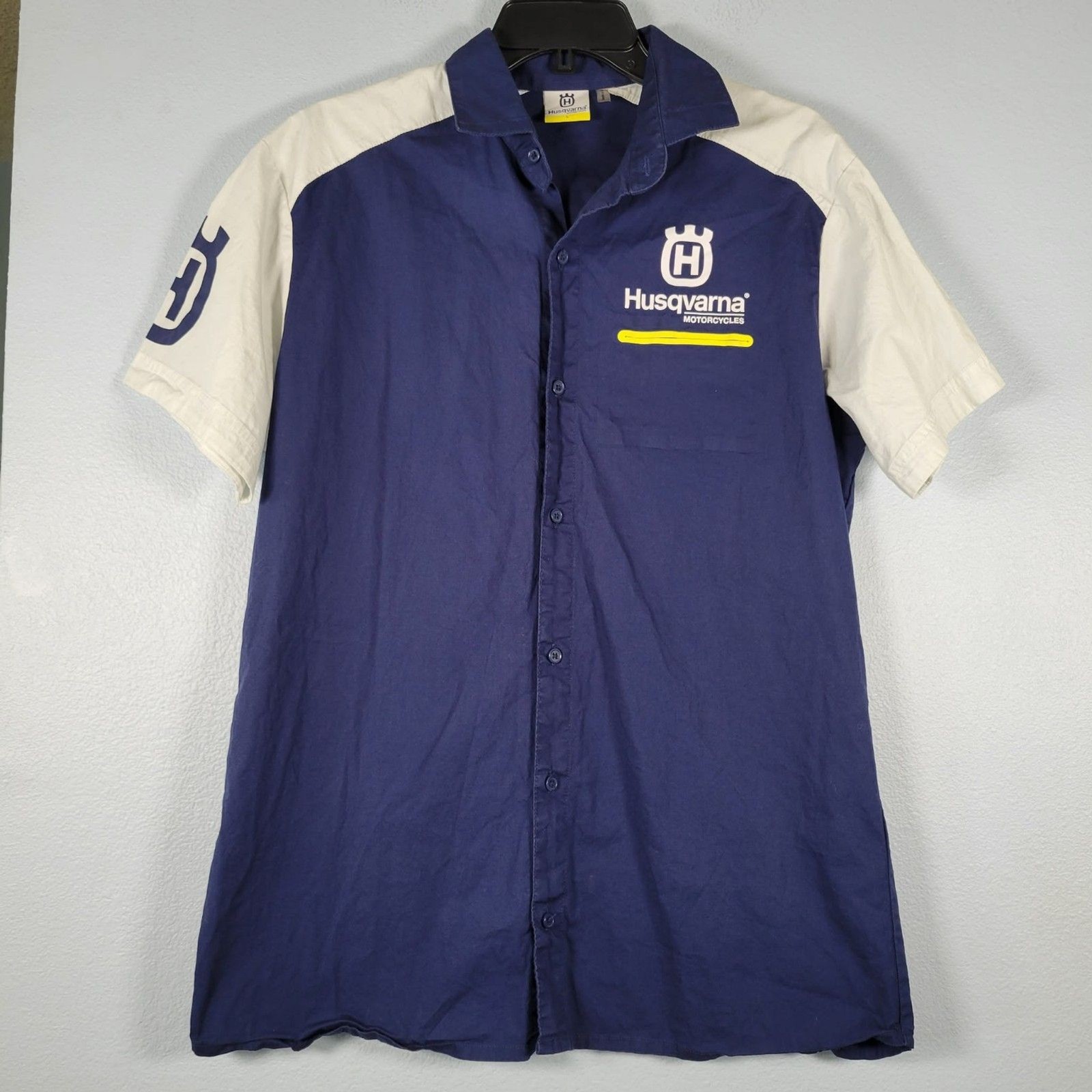 Husqvarna Motorcycles Replica Team Shirt Official Racing Gear PIT CREW Motocross