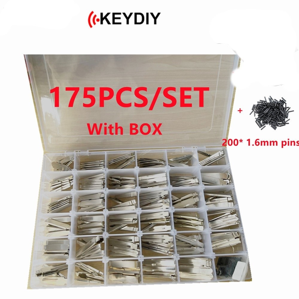 KD Key Blade Set Remote Blank Uncut for KD900 KD-X2 VVDI Xhorse JMD + Box 175pcs