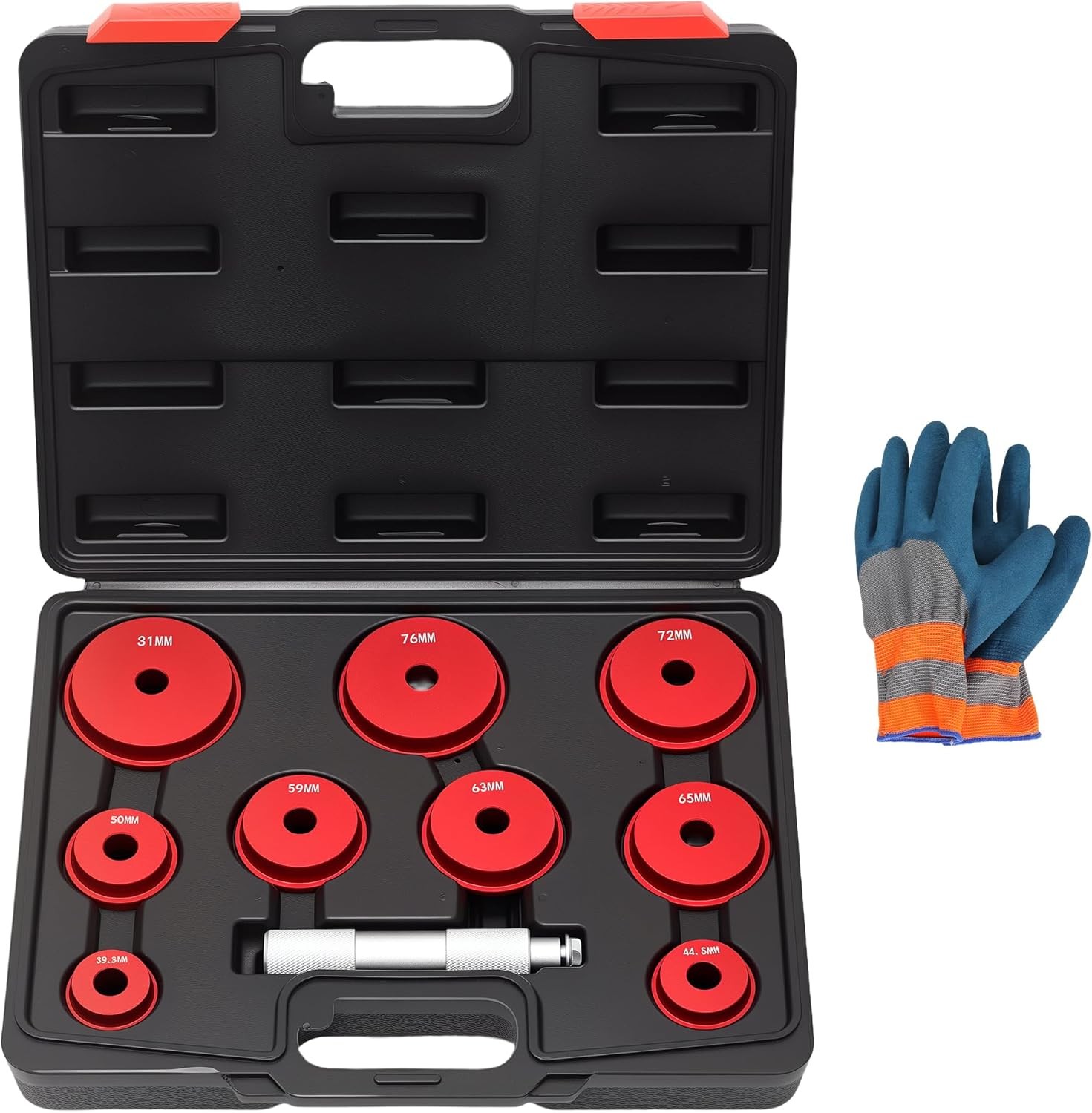 Bearing Press Kit, 10Pc Bearing Race and Seal Driver Set with Seal Driver and 9