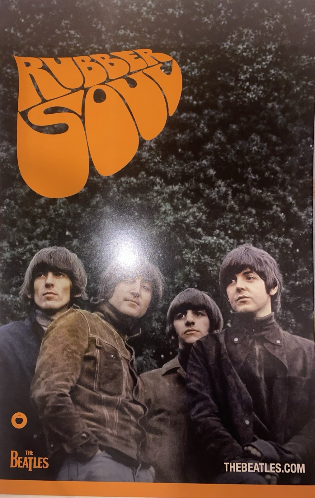 The Beatles RUBBER SOUL PROMO POSTER~MCCARTNEY~Lennon~HARRISON~Starr~LAST ONE￼