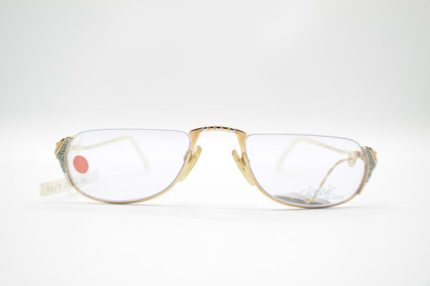 Vintage Yabi Spirit 901 445 Gold Plated Silver Half-Frame Glasses NOS