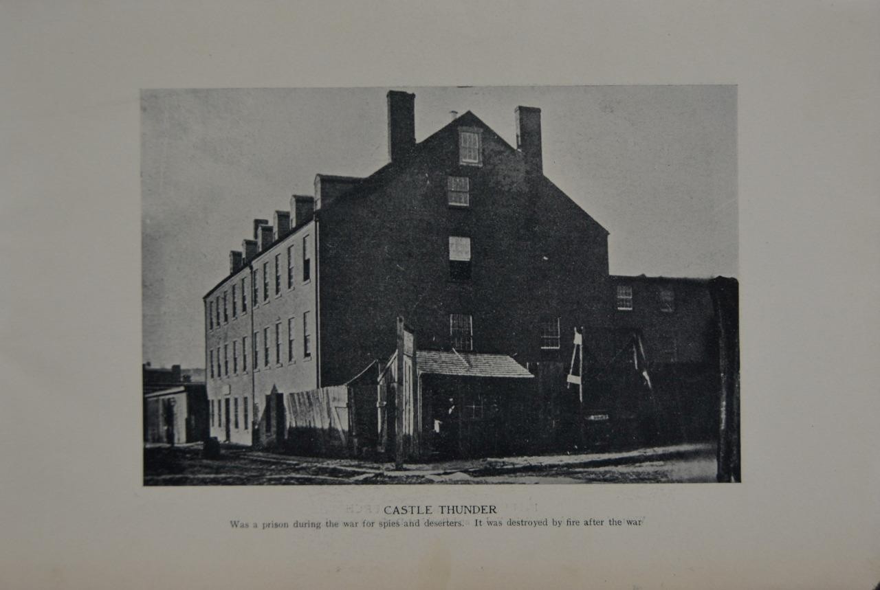 Antique Richmond Virginia Castle Thunder Civil War Prison Souvenir Art 1904