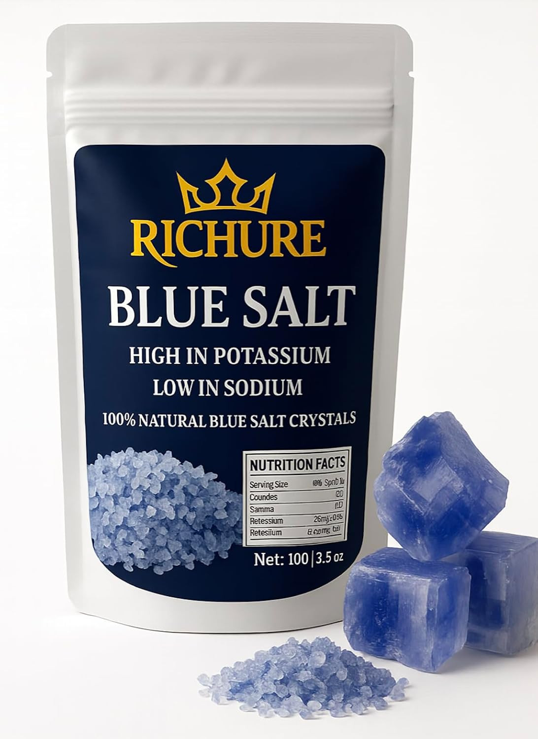 Ancient Blue Salt – Rare Mineral Treasure | High Potassium, Low Sodium, Pure & U