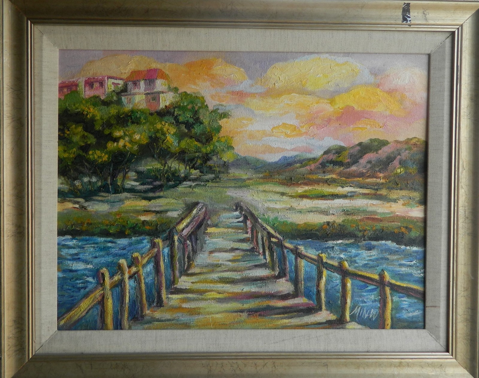 Fine Art framed, signed original Oil painting \