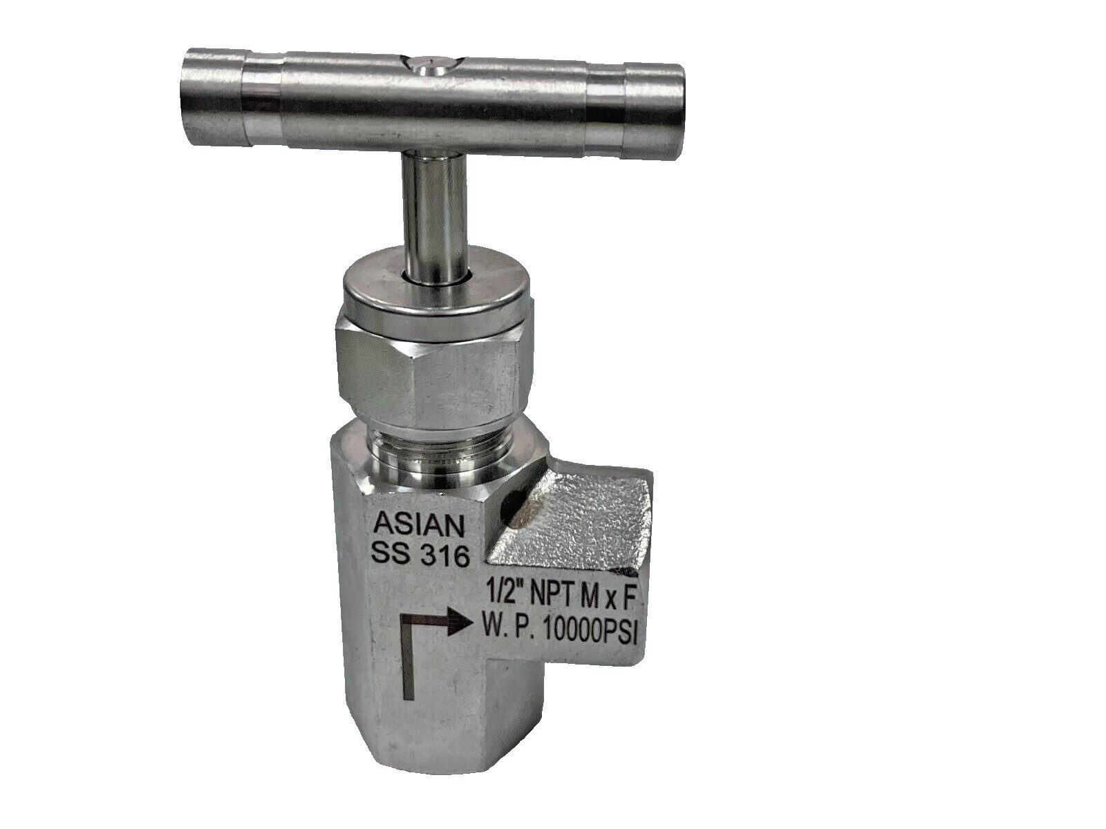 ASIAN ANV-12 SS316 Angle Needle Valve 1/2