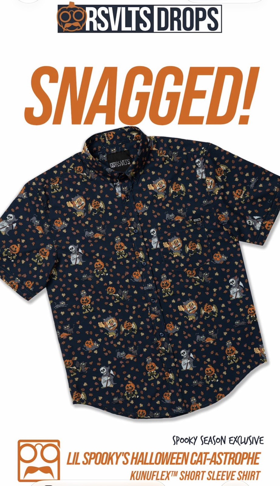 RSVLTS Men’s 2XL NWT NIB Drop Zone 094 “Lil Spooky’s Halloween Cat-astrophe” RSVLTS Men’s 2XL NWT NIB Drop Zone 094 “Lil Spooky’s Halloween Cat-astrophe”