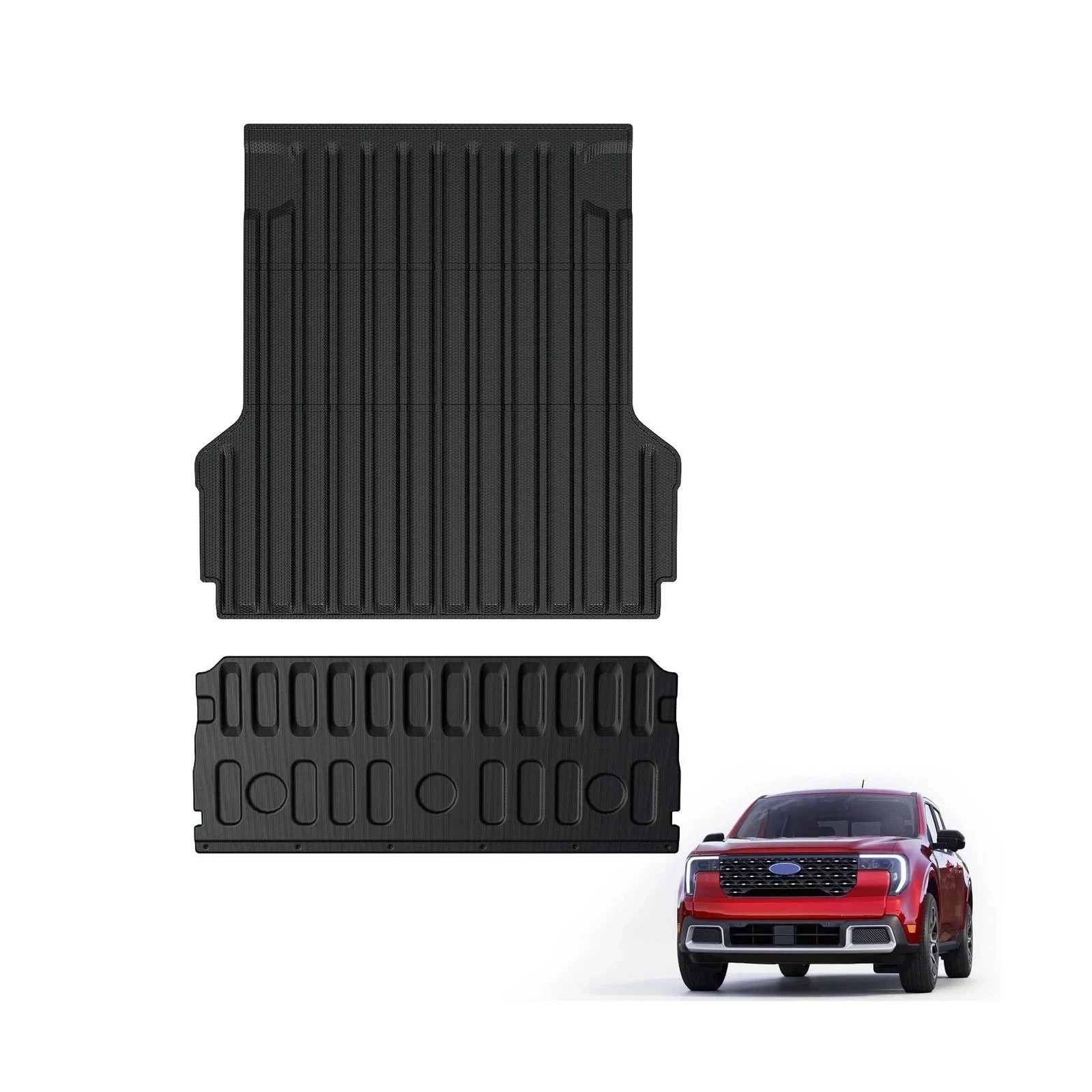 Mabett Truck Bed Mat and Tailgate Mat for Ford Maverick Hybrid 2022 & Up
