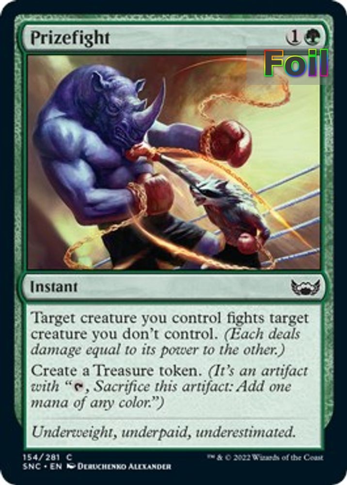 MTG SNC *FOIL* C Prizefight #154 NM MTG SNC *FOIL* C Prizefight #154 NM