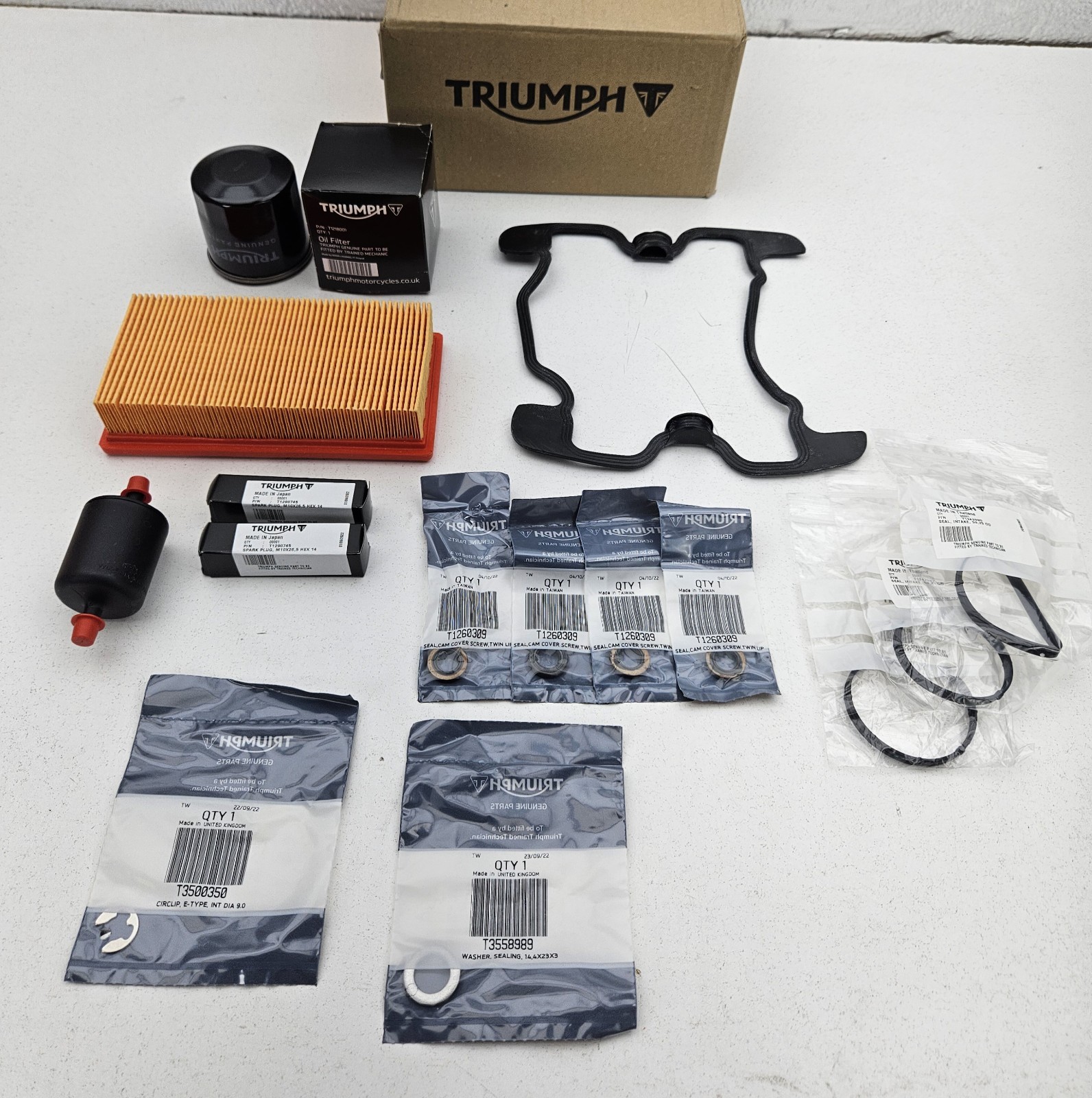 NEW 2019-2026 Triumph Scrambler 1200 X XE XC Engine Tune Up Service Kit  OEM  LT