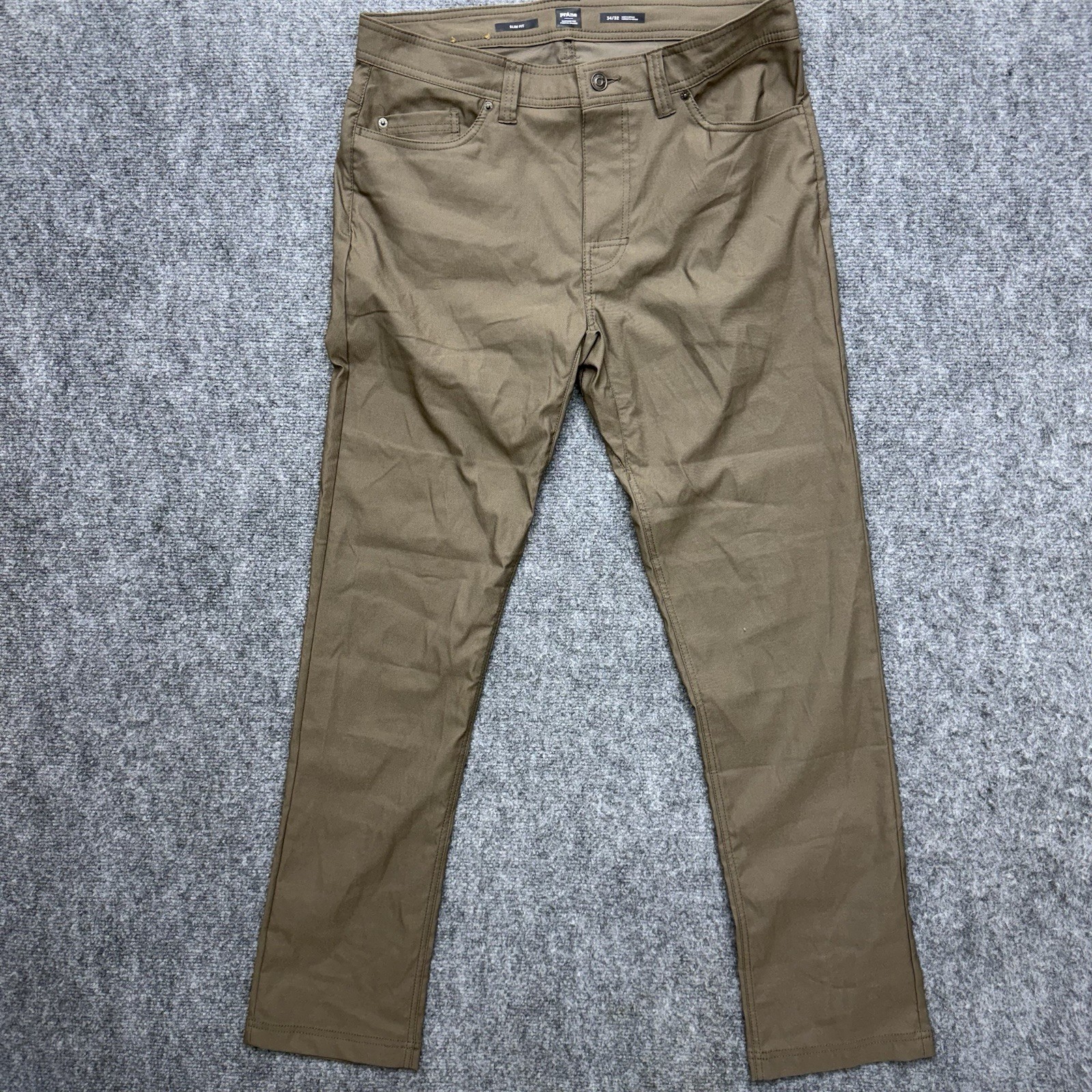 PrAna Zion Pants Slim Fit Outdoor Khaki Hiking Casual men\'s size 34 34x32 PrAna Zion Pants Slim Fit Outdoor Khaki Hiking Casual men\'s size 34 34x32