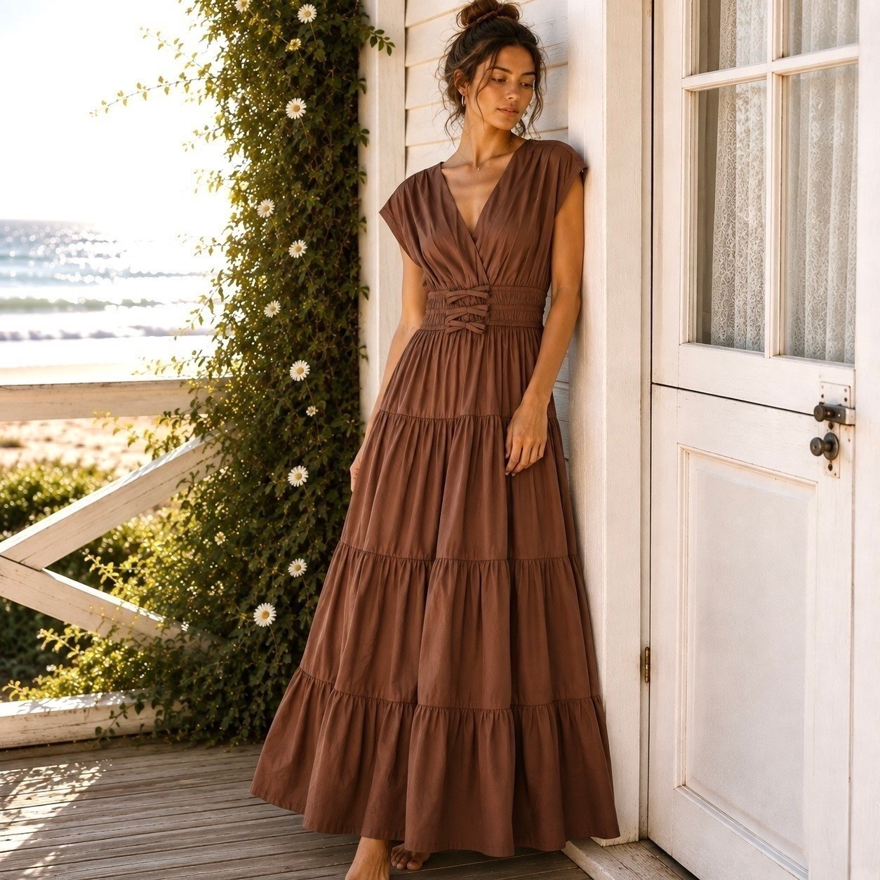 Anthropologie Meadow Rhodes XL Maxi Dress Cottagecore Prairie Romantic Boho Chic