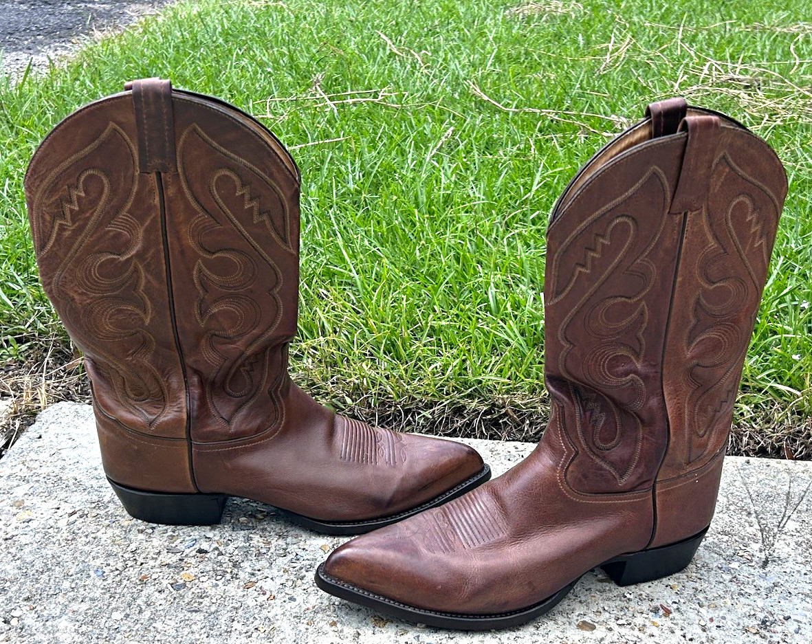 Tony Lama USA Classics 11D Men’s Bay Apache Cowboy boots brand new soles Tony Lama USA Classics 11D Men’s Bay Apache Cowboy boots brand new soles
