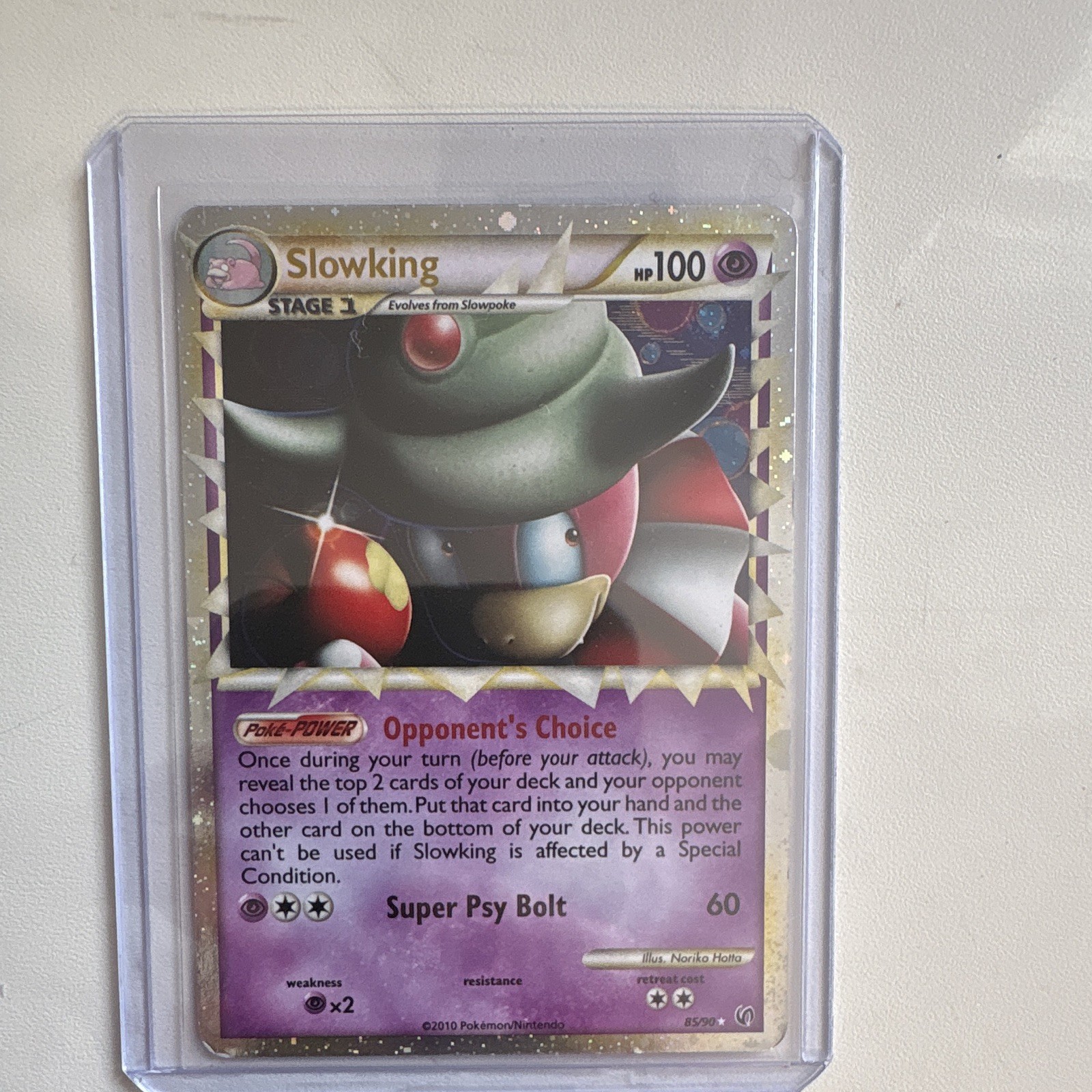 Slowking Prime 85/90 Holo 2010 Pokemon HGSS Undaunted Ultra Rare LP Slowking Prime 85/90 Holo 2010 Pokemon HGSS Undaunted Ultra Rare LP