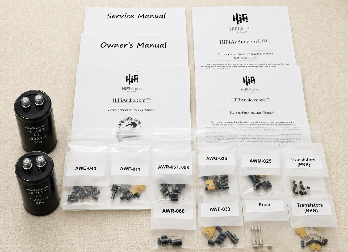 Pioneer SX-737 SX-7730 rebuild restoration recap upgrade kit Nichicon capacitor