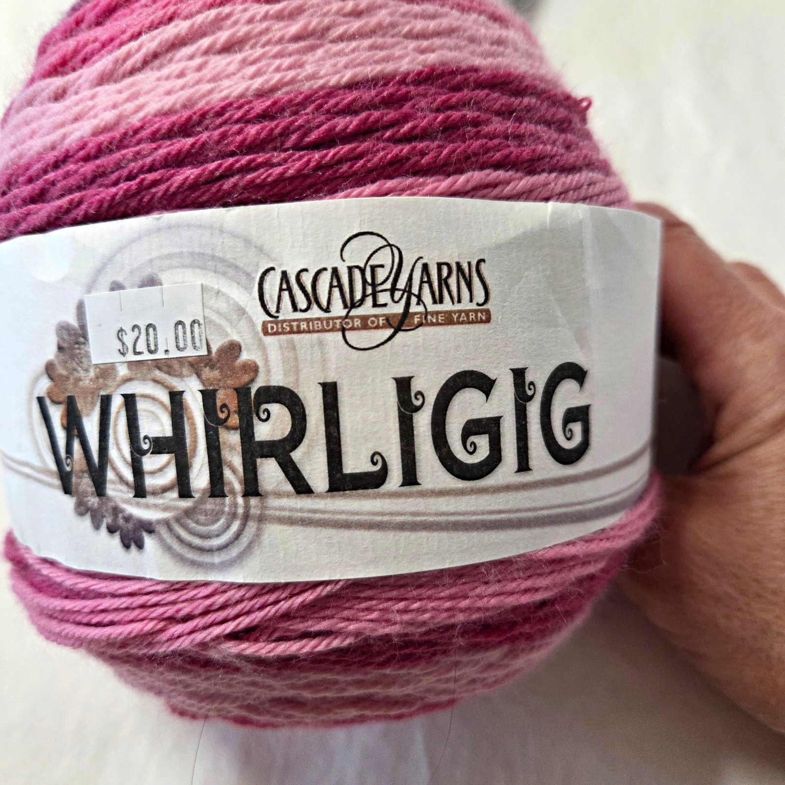 Cascade Yarns Whirligig Color Gradient Cake 200g 546yds Merino Pink Purple