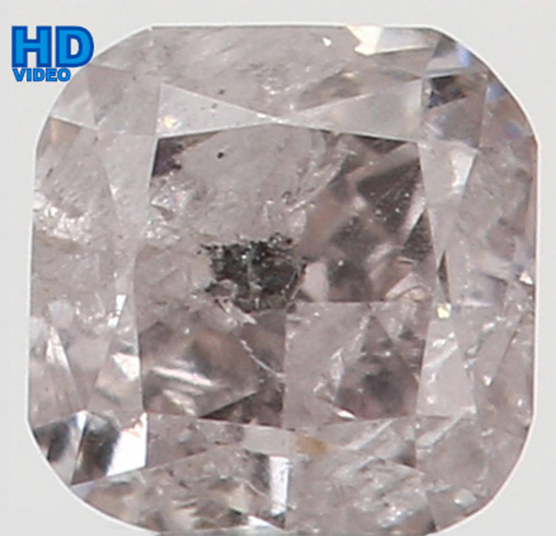 Natural Loose Diamond Light Pink Color Cushion Clarity I2 2.70 MM 0.14 Ct L5514