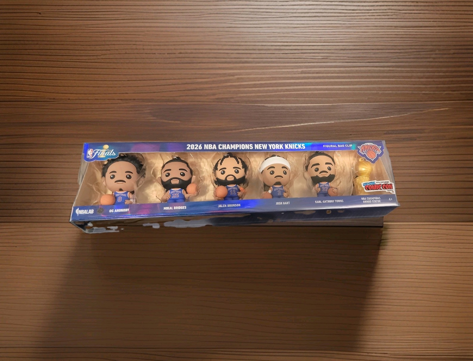 Monogram NBA New York Knicks 3D Foam Bag Clip  Keychain NYCC 2026 exclusive Set