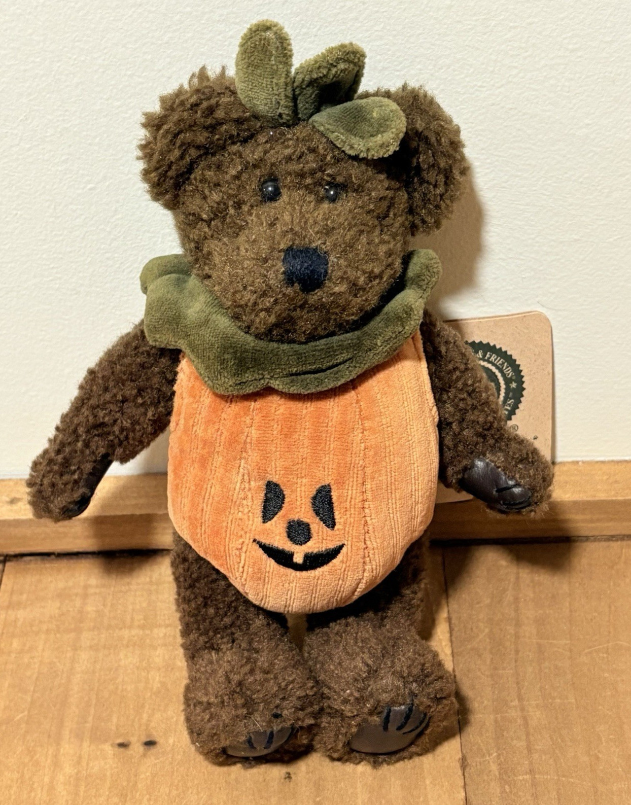 Boyds BOOBEAR Bear Pumpkin Plush 8\ Boyds BOOBEAR Bear Pumpkin Plush 8\