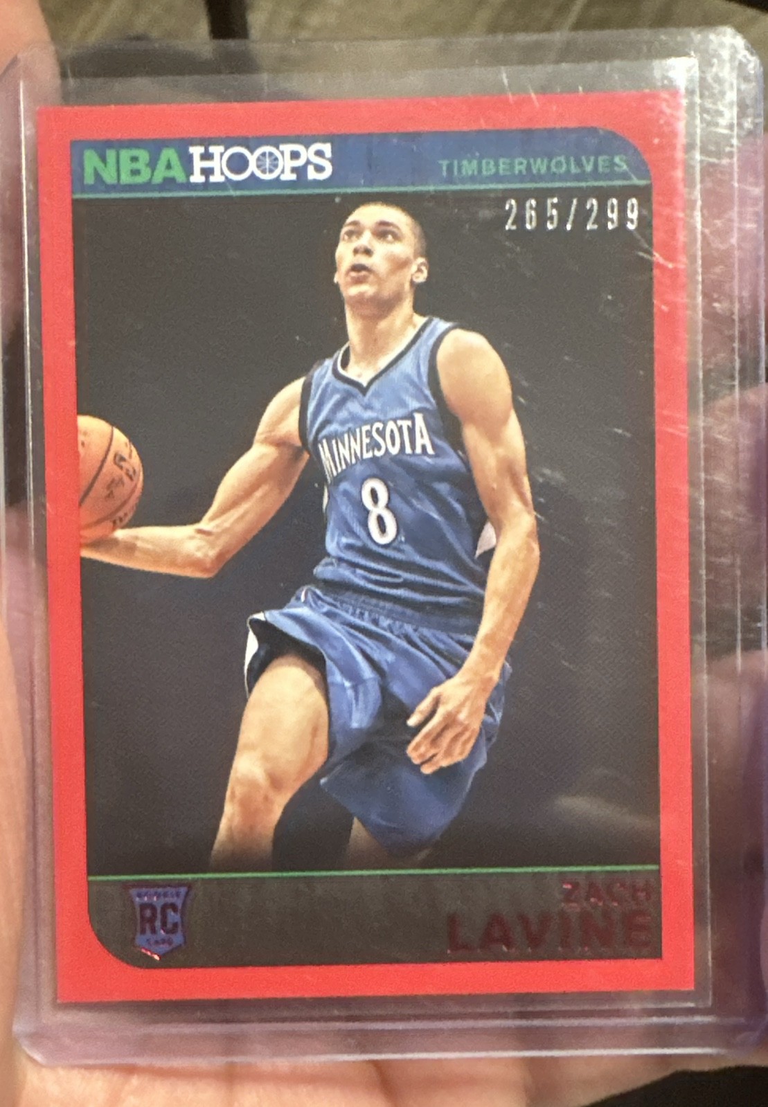 2014-15 Panini Nba Hoops - Zach LaVine #272 Red /299 (RC)