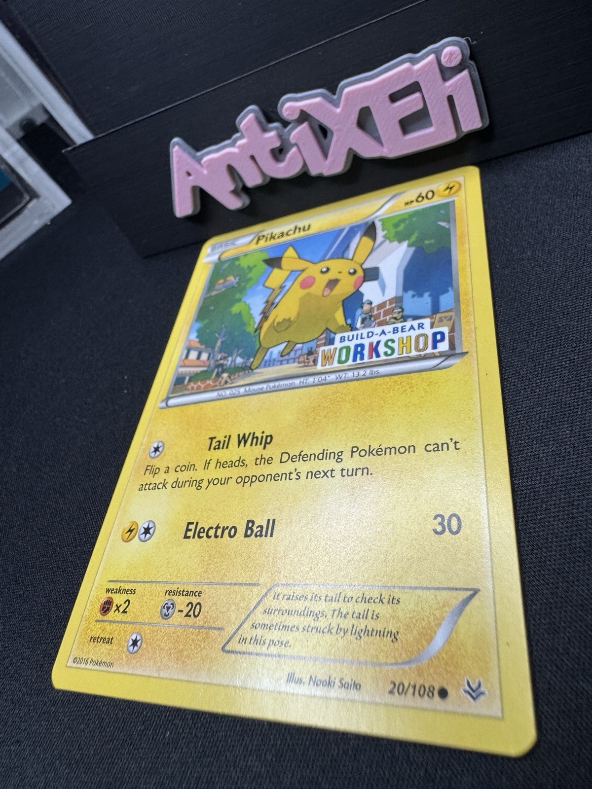 Pokémon TCG Pikachu Build-A-Bear Workshop Promo 20/108 Promo Promo-NM