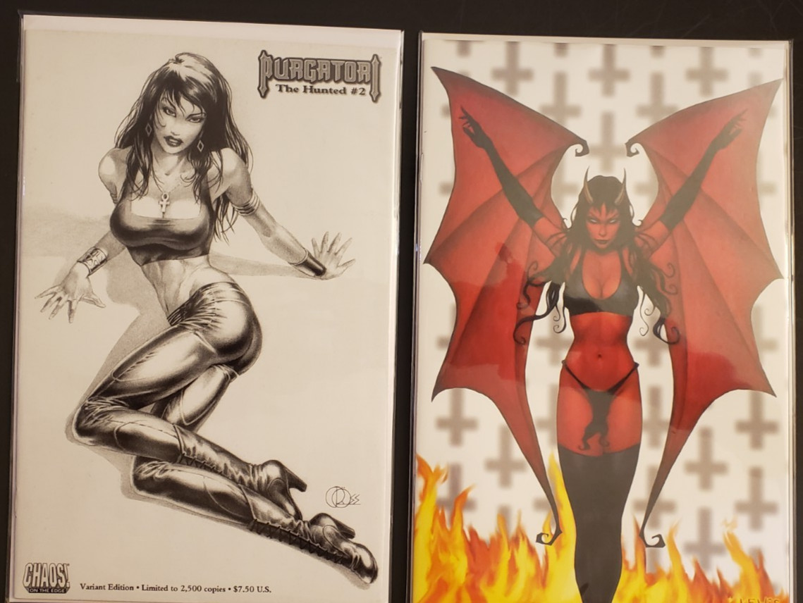 Purgatori: The Hunted #2 Variant Ed. Ltd 2,500 & Purgatori:  Premium Ed. Ltd 3K