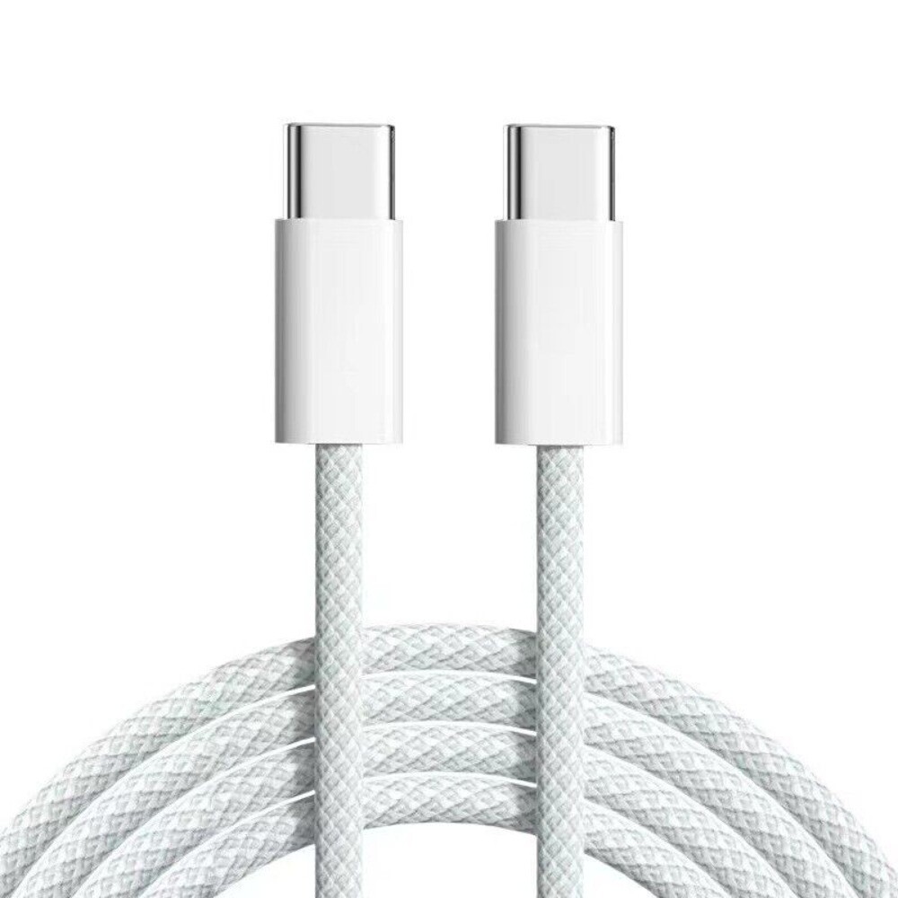 Braided USB C to USB C Cable 60W Fast Charger For iPhone17 15 Samsung i-Pad Lot