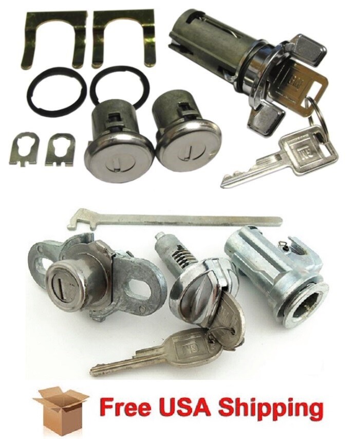 Fits 1972-1973 Pontiac Firebird Complete OE Style Lock Set with GM keys