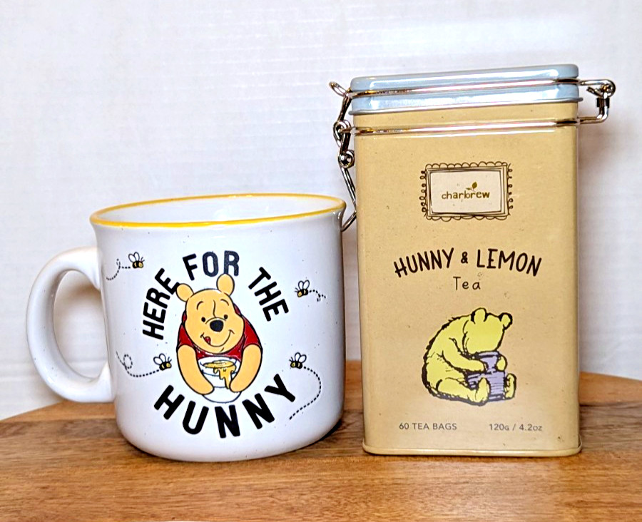 Charbrew Classic Green Tea and Mug Winnie the Pooh Hunny & Lemon Bundle Gift NEW