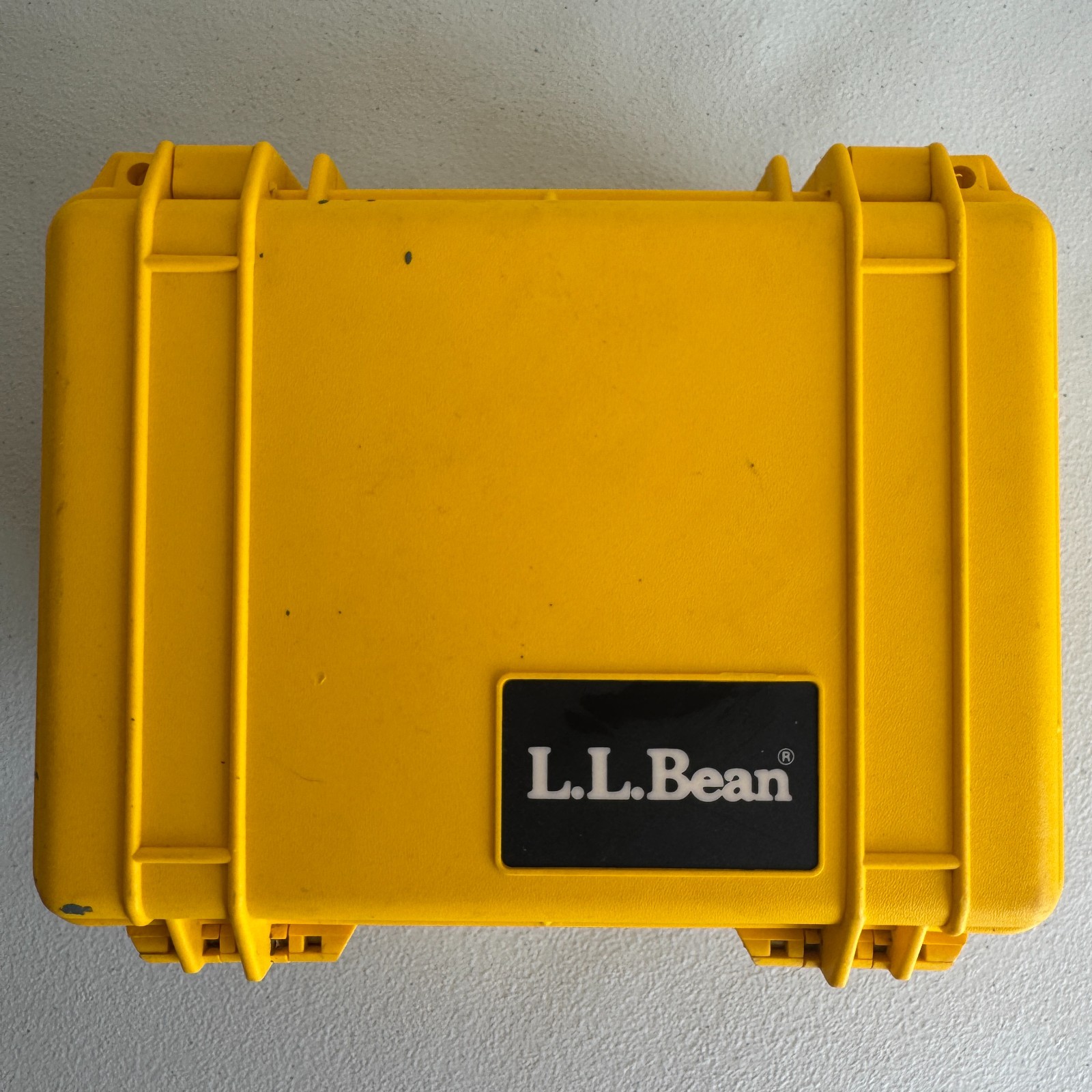 Vintage L.L.Bean Yellow Hard Plastic Protective Storage Case 8.5 Vintage L.L.Bean Yellow Hard Plastic Protective Storage Case 8.5