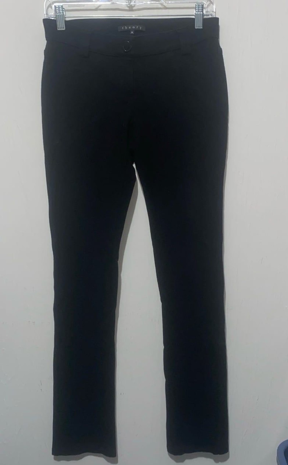 Theory Black Pull‑On Skinny Pants – Size M – Made in USA