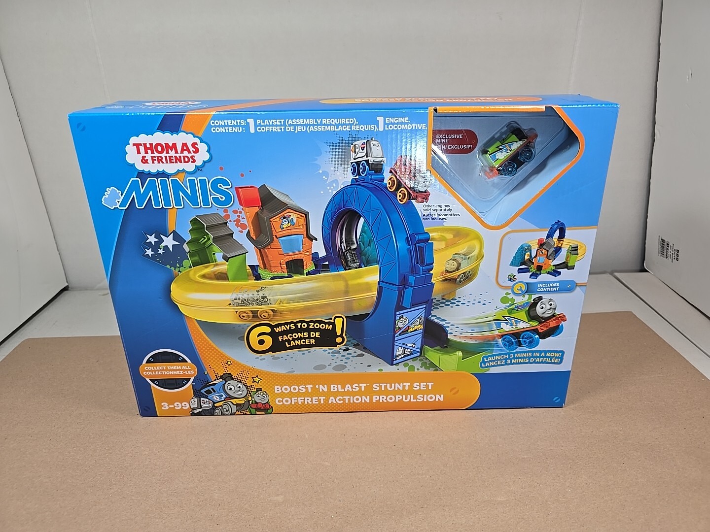 Thomas and Friends Minis Boost 'N Blast Stunt Set w Exclusive Mini New Sealed Thomas and Friends Minis Boost 'N Blast Stunt Set w Exclusive Mini New Sealed