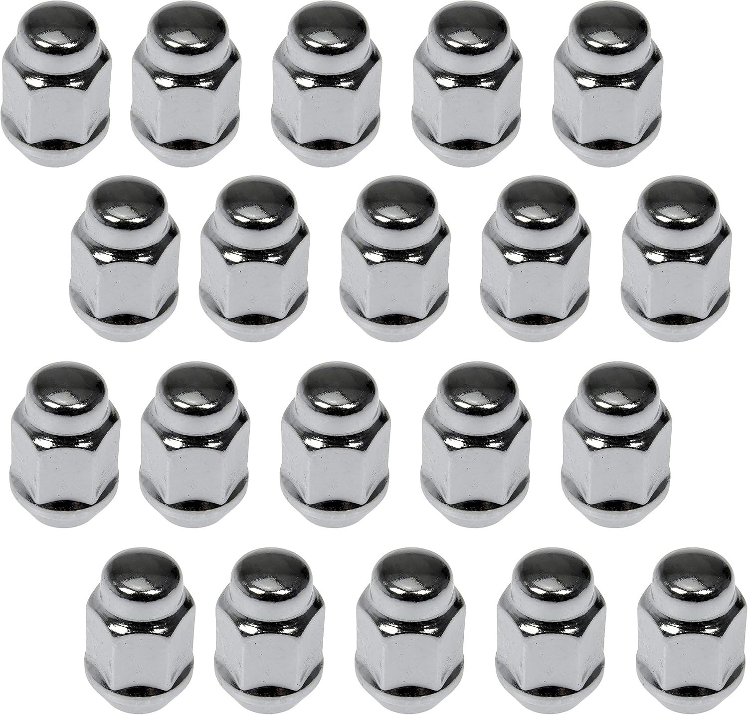 Dorman 711-265 Wheel Nut Chrome Acorn Bulge Seat 1/2-20 Compatible with Select