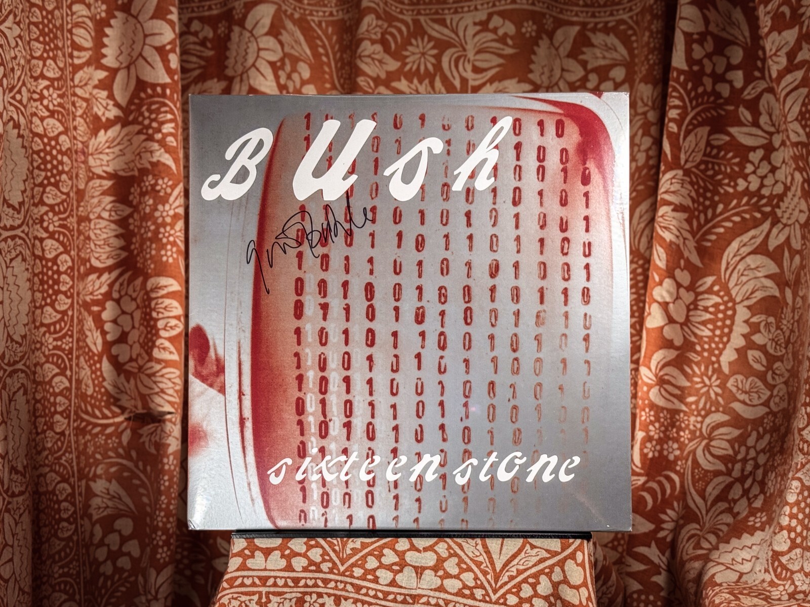 SIGNED Bush Sixteen Stone RED vinyl Gavin Rossdale nirvana pearl jam razorblade