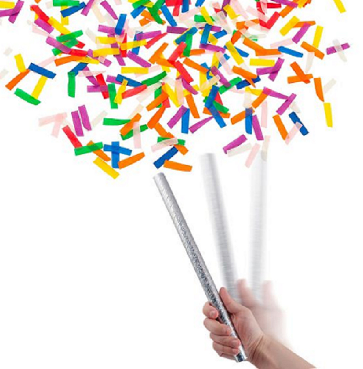 5 Pack 8\'\' inch CONFETTI STICKS - HAND CONFETI FLICKER MUTI COLOR TISSUE Party 5 Pack 8\'\' inch CONFETTI STICKS - HAND CONFETI FLICKER MUTI COLOR TISSUE Party