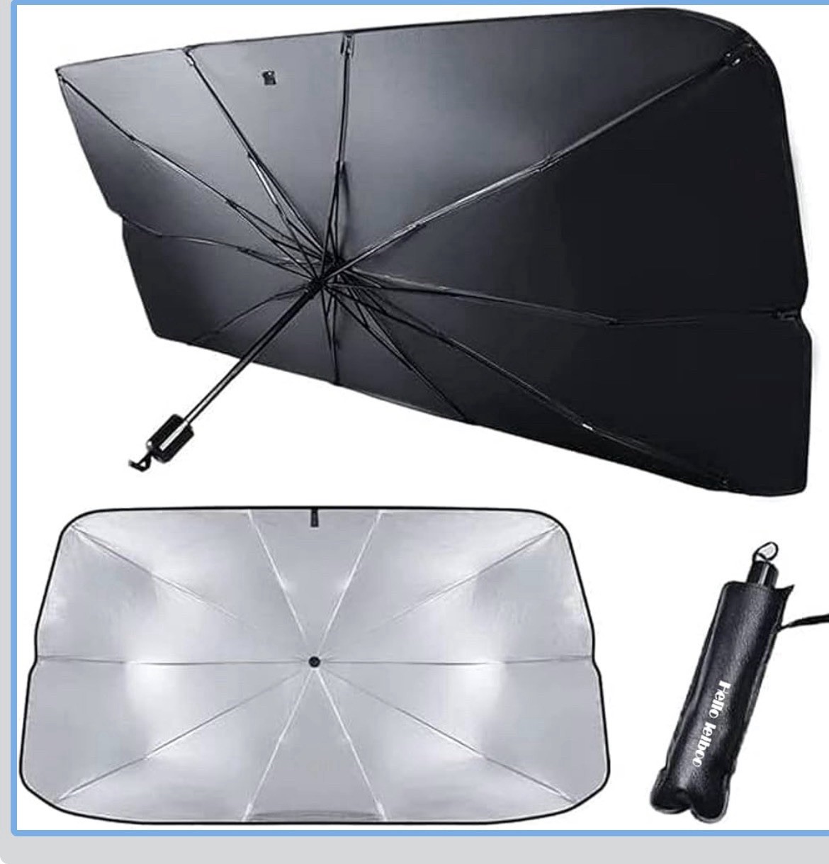 Car Windshield Sunshade Umbrella Foldable Front Window Cover Visor Sun Shade UV