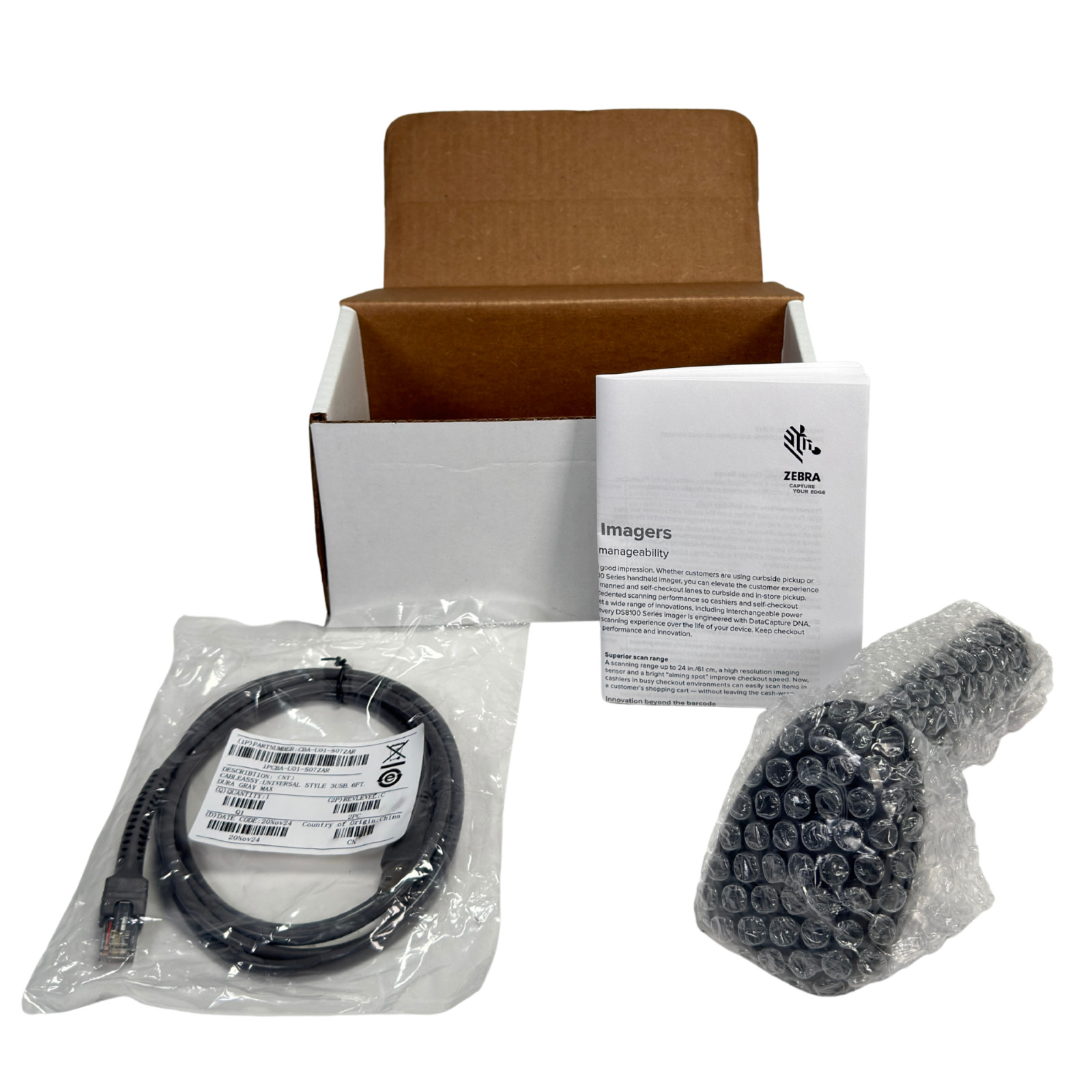 ✅Zebra DS8108-DL 1D 2D Barcode Scanner w/Complete Set in BOX 1 YEAR WARRANTY⚡️