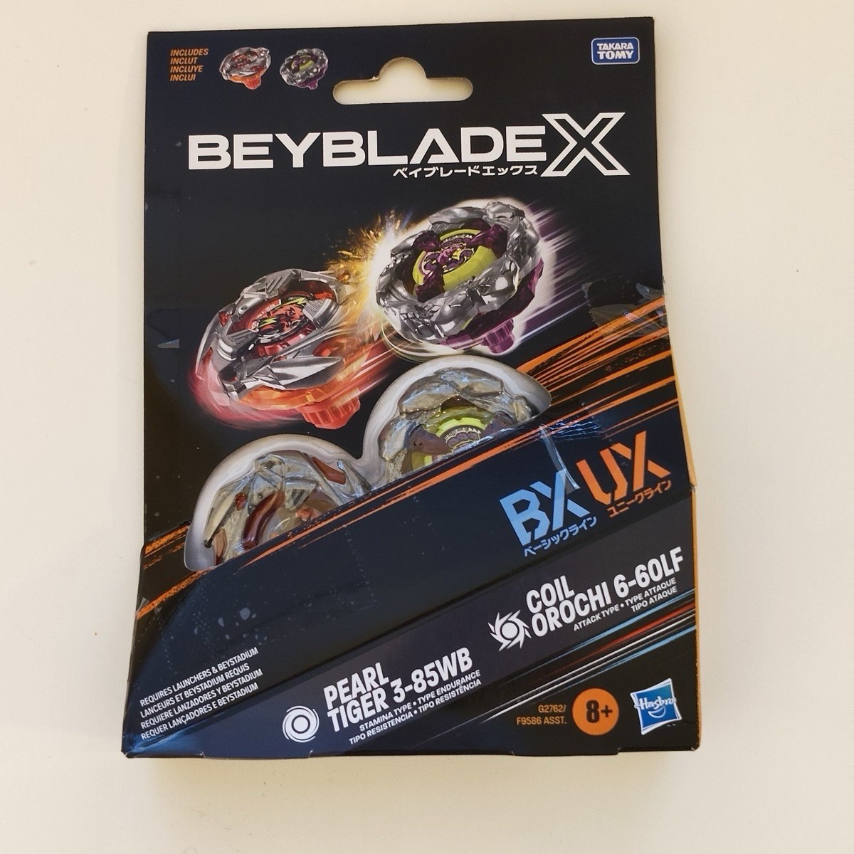 Hasbro Beyblade X Pearl Tiger 3-85WB & Coil Orochi 6-60LF SHIP FROM USA Hasbro Beyblade X Pearl Tiger 3-85WB & Coil Orochi 6-60LF SHIP FROM USA
