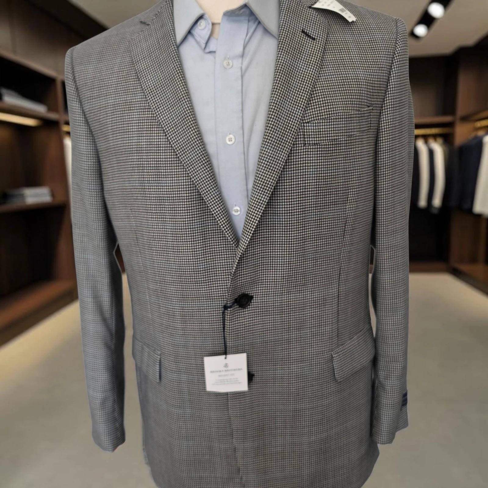 New Brooks Brothers Regent Fit Blazer 42r Puppy Tooth Check Single Vent