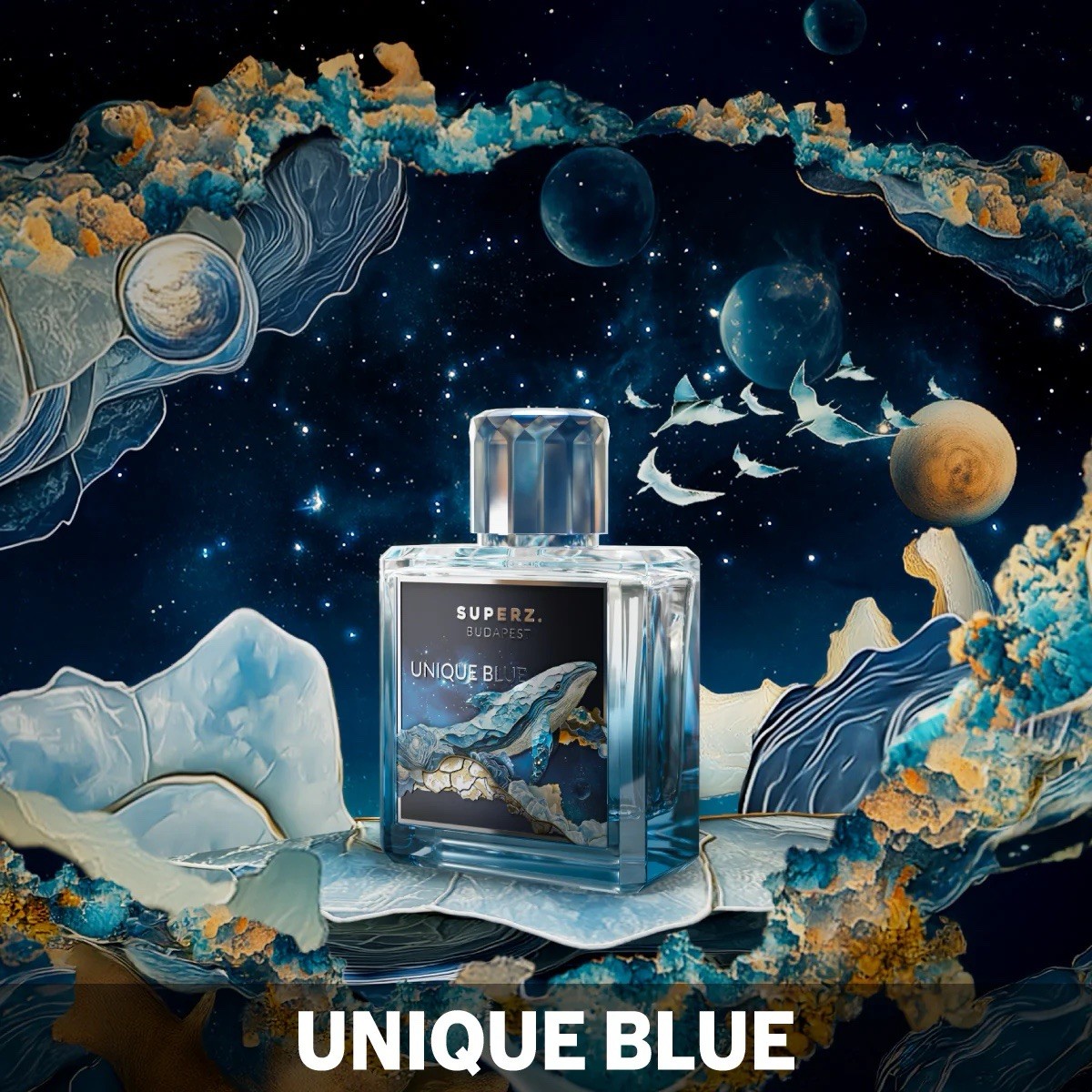 UNIQUE BLUE BY SUPERZ BUDAPEST 50ML/1.7OZ PARFUM. USA SELLER UNIQUE BLUE BY SUPERZ BUDAPEST 50ML/1.7OZ PARFUM. USA SELLER