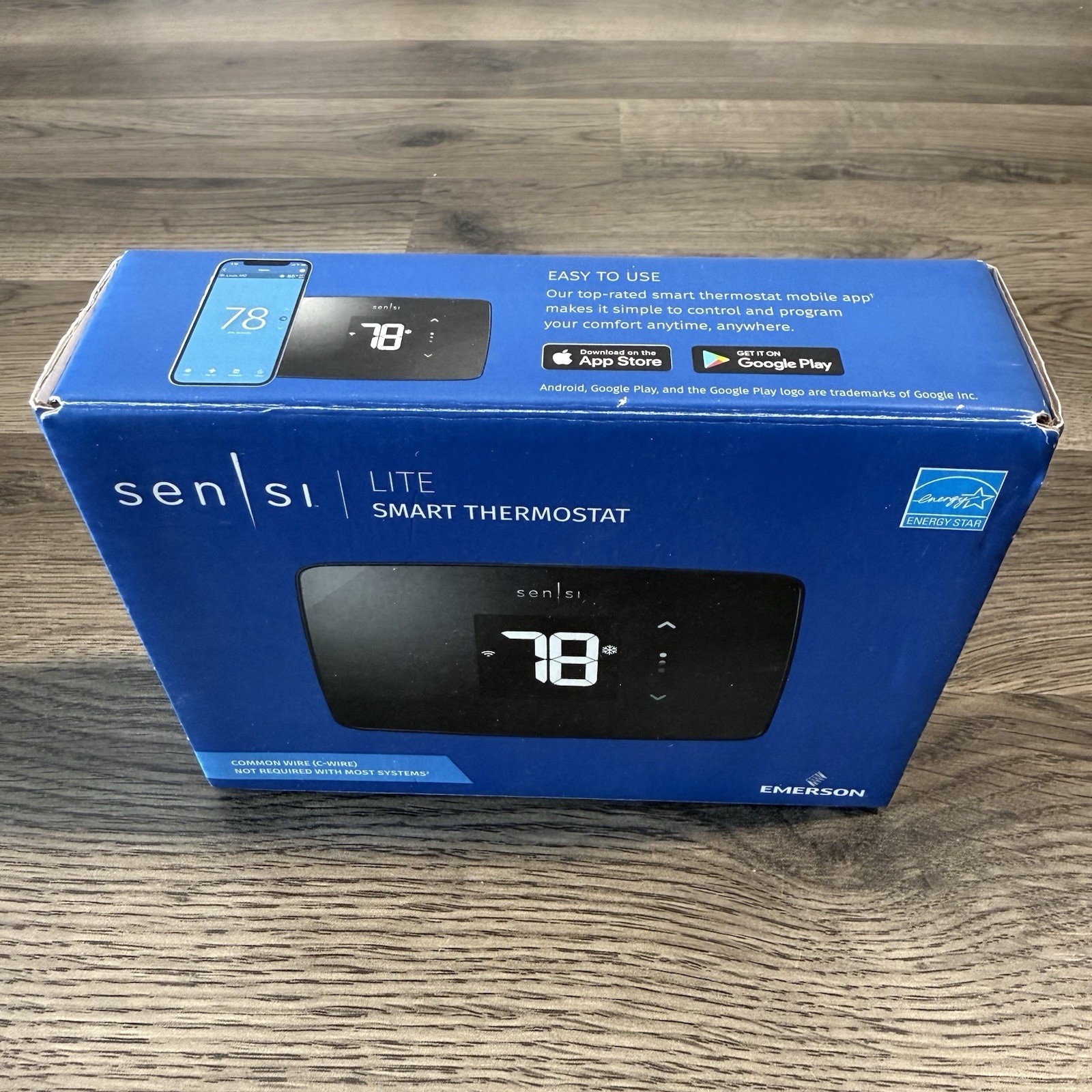 Emerson White-Rodgers Sensi Lite Smart Wi-Fi Thermostat Black ST25U Emerson White-Rodgers Sensi Lite Smart Wi-Fi Thermostat Black ST25U