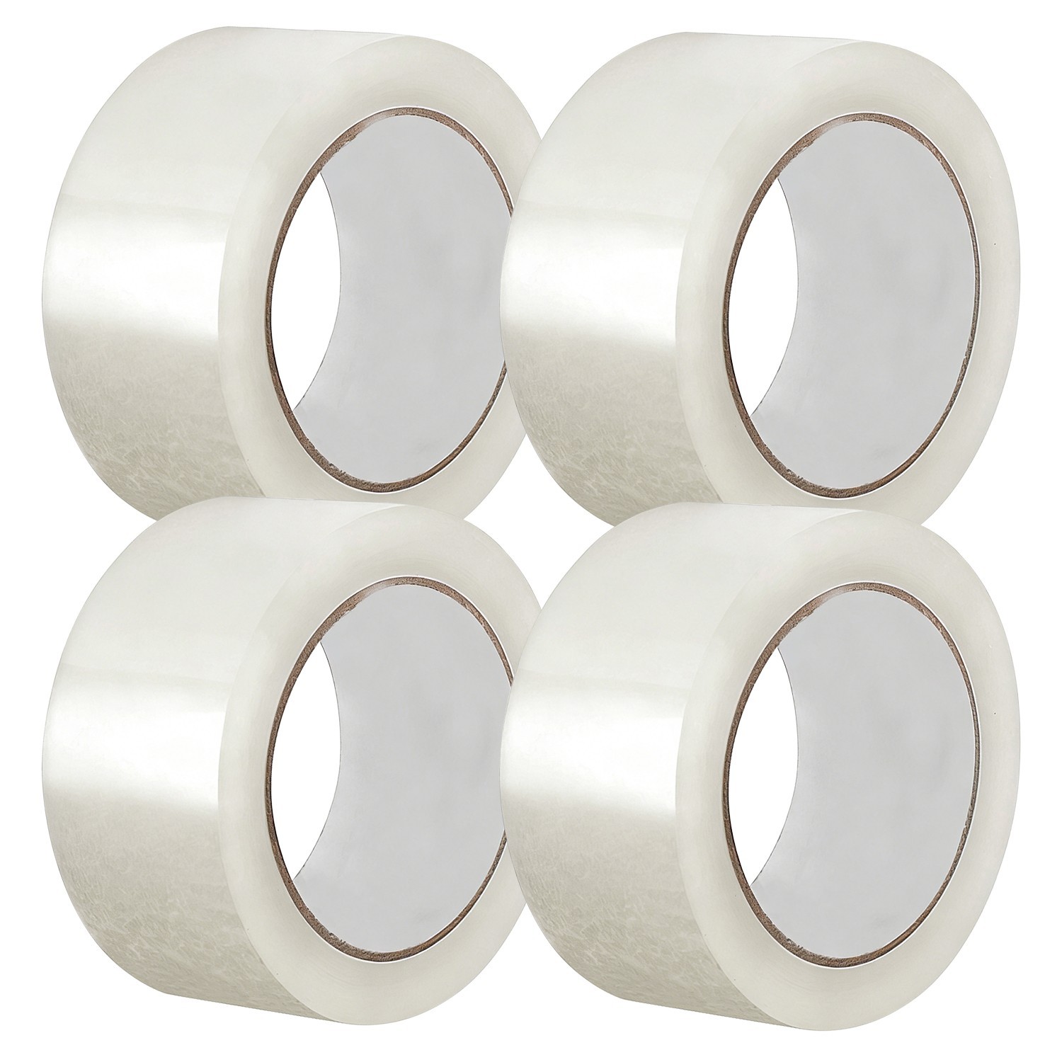 4Pack of Box Sealing/Packaging Tapes, 2INx60YD per Roll, 240 Yards Total Length