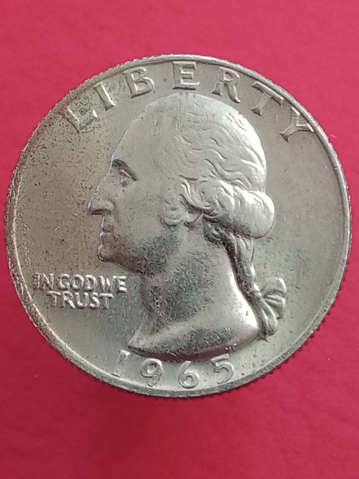 1965 P WASHINGTON QUARTER  PHILADELPHIA 25C XF