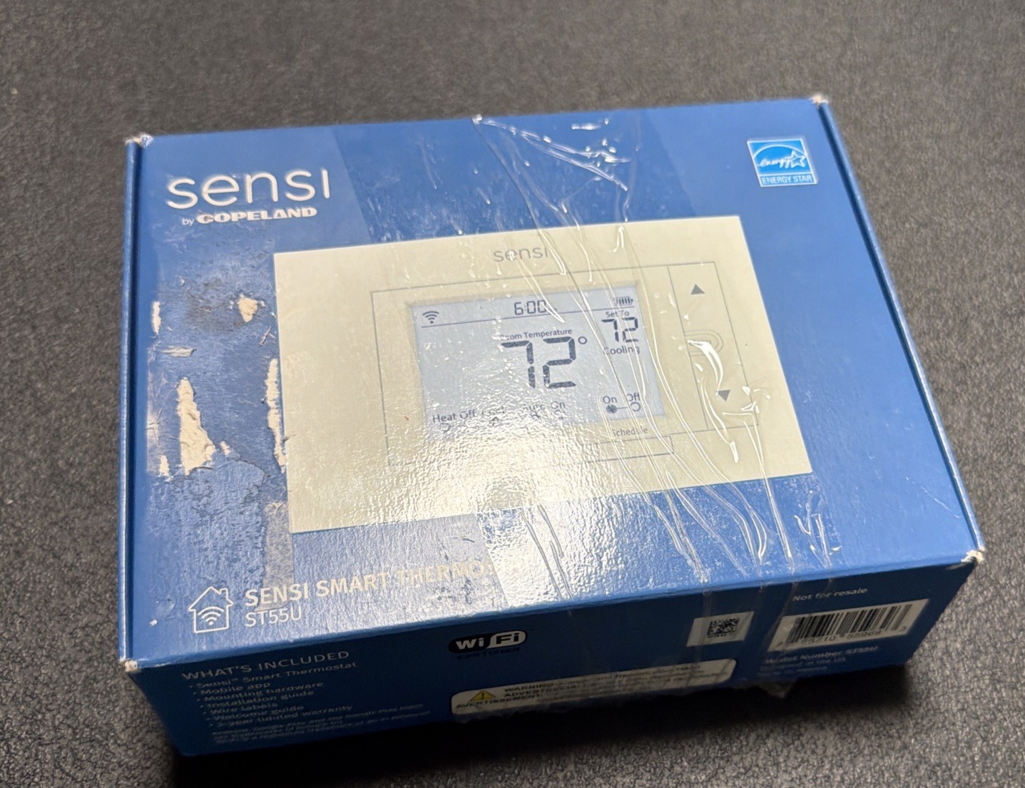 Sensi Smart Thermostat, Wi-Fi, Programmable ST55U - OBN , D1. NEW/Open Box