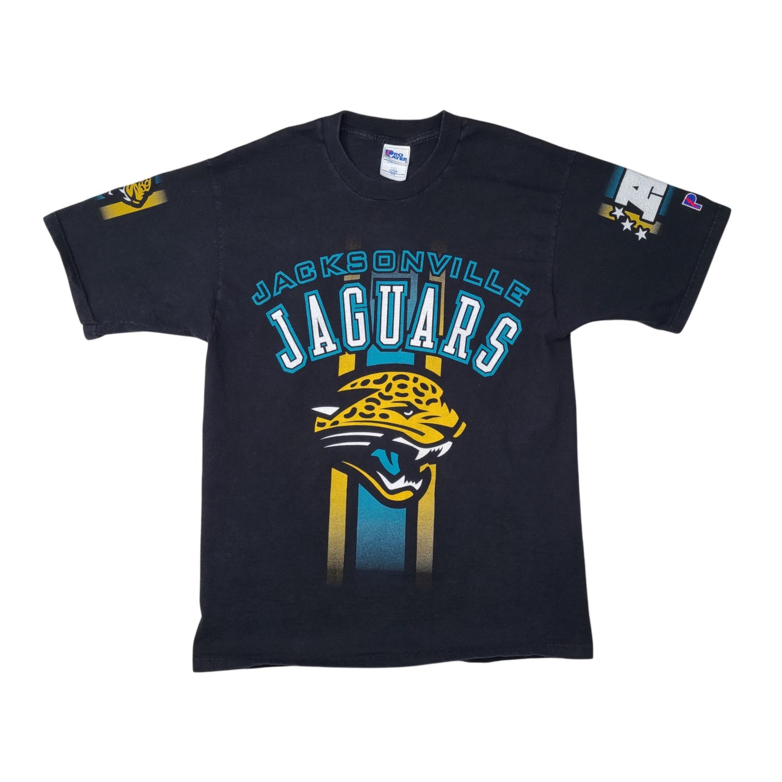Vintage 90s Jacksonville Jaguars Pro Player Double Sided AOP T Shirt Sz Large Vintage 90s Jacksonville Jaguars Pro Player Double Sided AOP T Shirt Sz Large