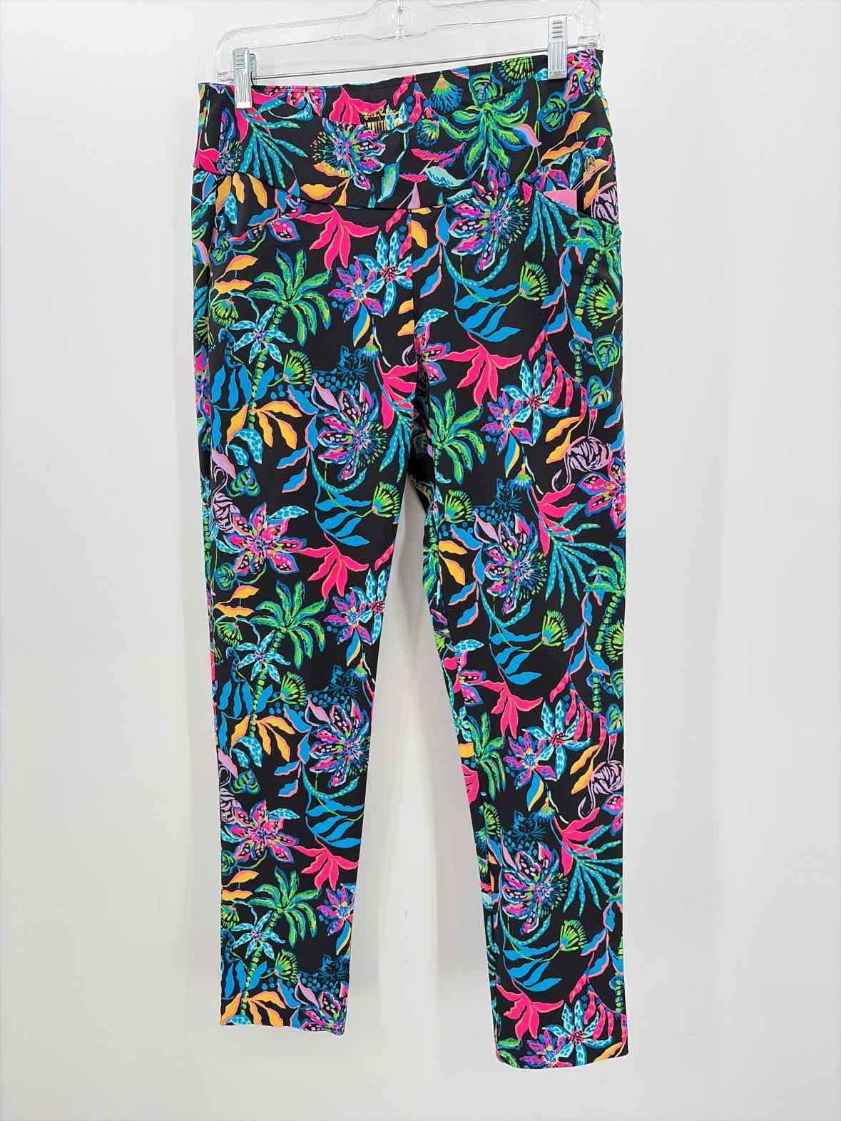Pre-Owned Lilly Pulitzer Luxletic Black Size 6 Pull On Pants Pre-Owned Lilly Pulitzer Luxletic Black Size 6 Pull On Pants