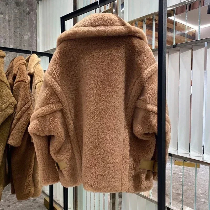 New Fashion Women Casual Camel Double Breasted High-end Keep Warm Coat New Fashion Women Casual Camel Double Breasted High-end Keep Warm Coat